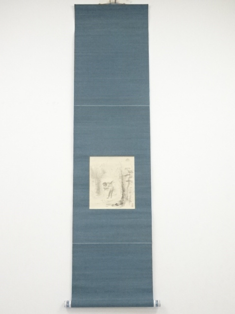 JAPANESE HANGING SCROLL / HAND PAINTED / SCENERY / BY HOAN KOSUGI